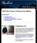 Image for 'Feb. '12 Issue of Wildlife & Times' announcement.